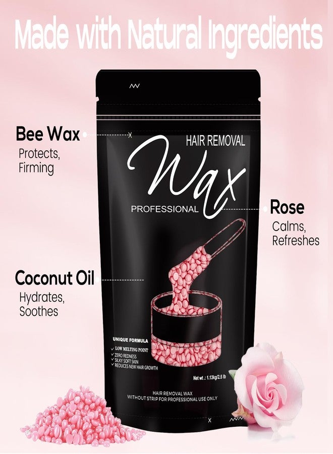 FEAMIRIA 2.5lb Wax Beads, Hard Wax Beads with Coarse Hair Formula -Wax Beads for Hair Removal Sensitive Skin Women, Idea for Full Body, Legs, Face,Bikini and Brazilian (Rose) - Image 3
